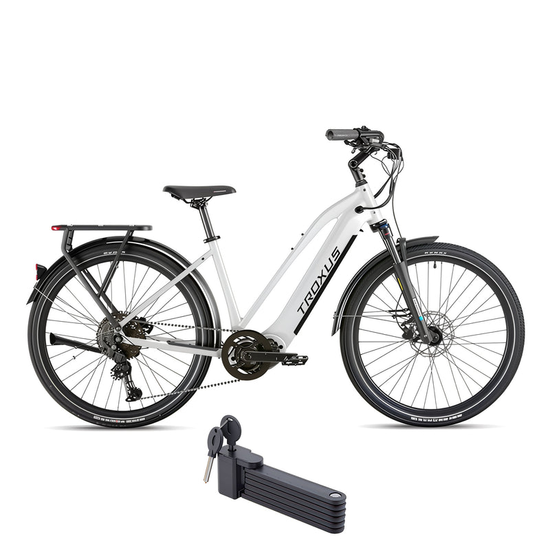 e bike trekking 500 wh Troxus 500W Trax Mid-Drive Electric Bike
