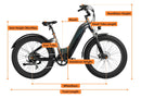 Velowave Grace 2.0 Step Thru Dimensions