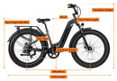 Velowave Ranger 3.0 Step Thru Dimensions