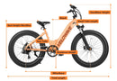 Velowave Rover Step Thru Dimensions