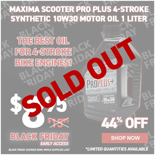 Maxima Scooter Pro Plus 4-Stroke Synthetic 10w30 Motor Oil 1 Liter