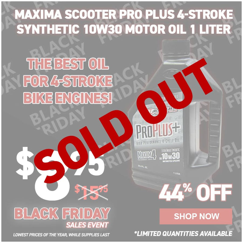 Maxima Scooter Pro Plus 4-Stroke Synthetic 10w30 Motor Oil 1 Liter