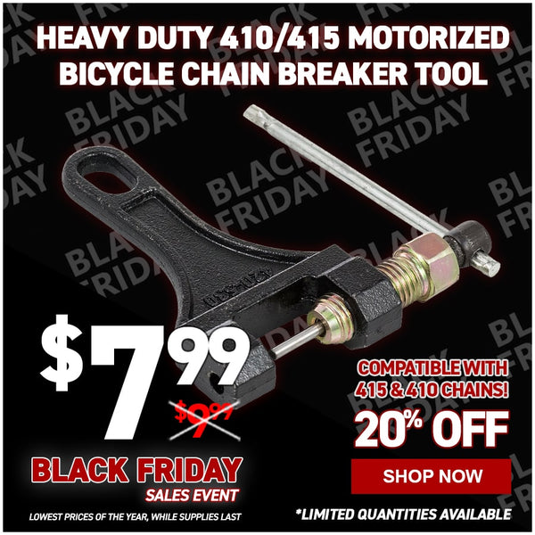 Heavy Duty 410/415 Motorized Bicycle Chain Breaker Tool