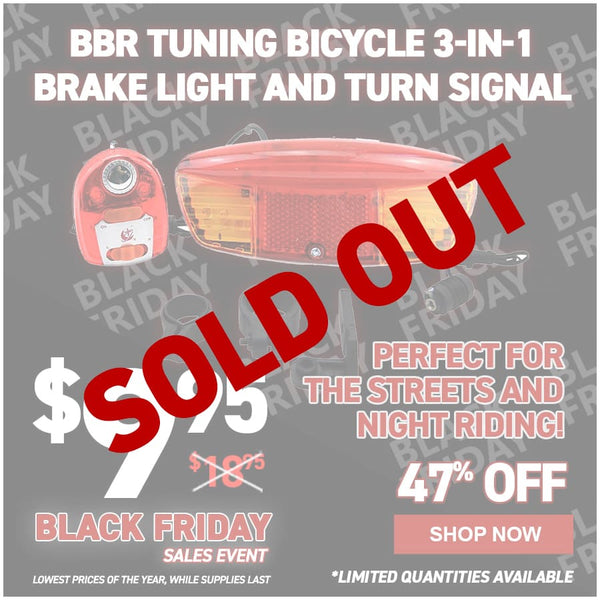 BBR Tuning Bicycle 3-in-1 Brake Light and Turn Signal