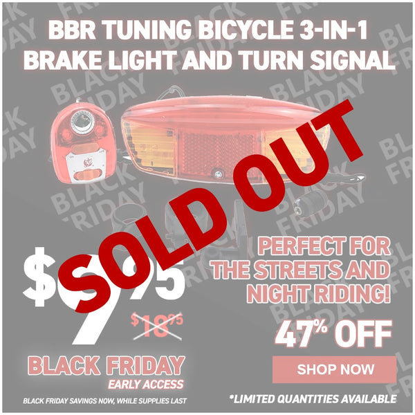 BBR Tuning Bicycle 3-in-1 Brake Light and Turn Signal