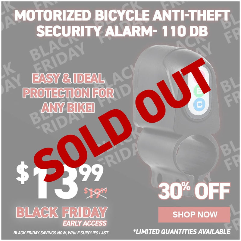 Motorized Bicycle Anti-Theft Security Alarm- 110 db