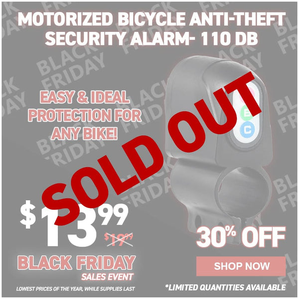Motorized Bicycle Anti-Theft Security Alarm- 110 db
