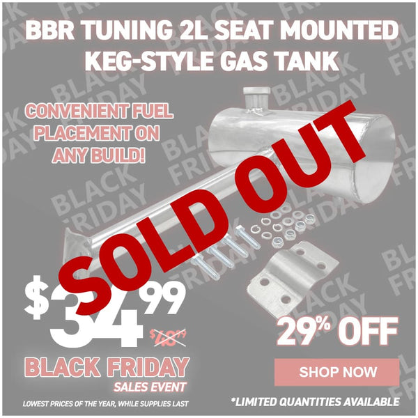 BBR Tuning 2L Seat Mounted Keg-Style Gas Tank