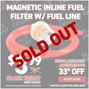 Magnetic Inline Fuel Filter w/ Fuel Line