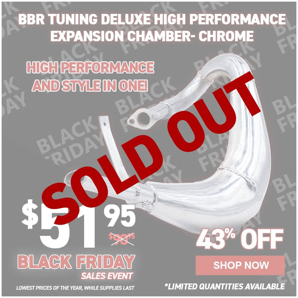 BBR Tuning DELUXE High Performance Expansion Chamber- Chrome