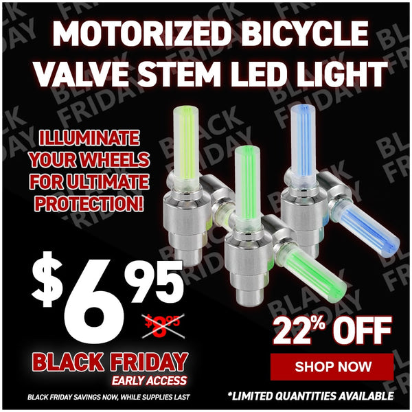 Motorized Bicycle Valve Stem LED Light