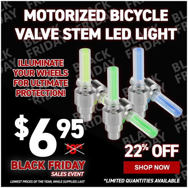 Motorized Bicycle Valve Stem LED Light