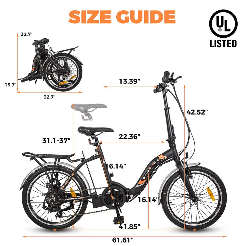 ecotric starfish electric bicycle Ecotric Starfish 20" Folding Electric Bike