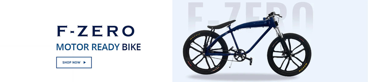 Click here to see the F-Zero motor-ready motorized bike. It is the motorized bike of your dreams!