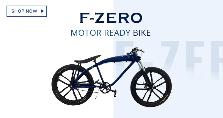 Click here to see the F-Zero motor-ready motorized bike. It is the motorized bike of your dreams!