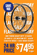 BBR Tuning HEAVY DUTY 12 Gauge 26 Inch x 1.25 Inch Rim Set