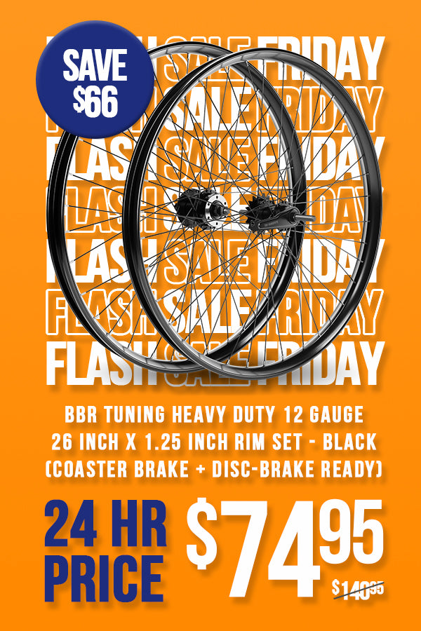 BBR Tuning HEAVY DUTY 12 Gauge 26 Inch x 1.25 Inch Rim Set