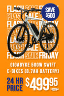 GigaByke 500W Swift Electric Bike