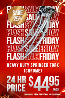 Heavy Duty Springer Fork- Chrome