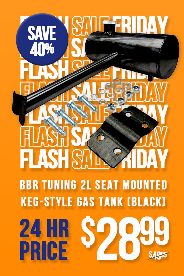 BBR Tuning 2L Seat Mounted Keg-Style Gas Tank