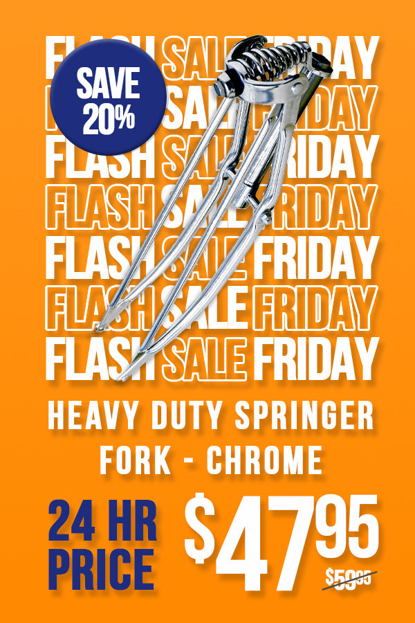 Heavy Duty Springer Fork- Chrome