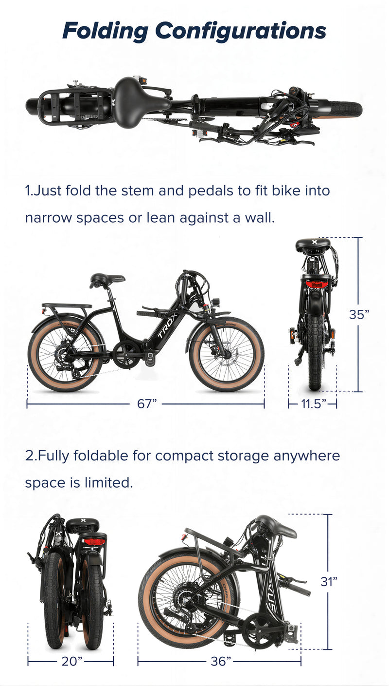 Troxus 500W Lynx Folding Electric Bike