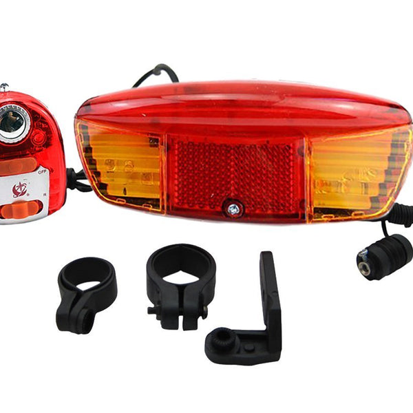 Red Bycycle ライト、チェーン付き Brightz LED Bicycle Frame Light Red 0.75 in with 4 Modes