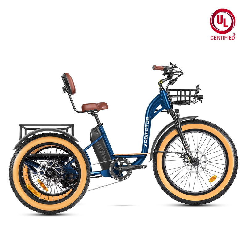 Addmotor 750W 48V Grandtan PLUS PLUS M-340PTrike Extra Fat Tire Electric Bike