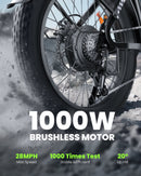 Isinwheel 1000W U8 13Ah Fat Tire Commuter Electric Bike