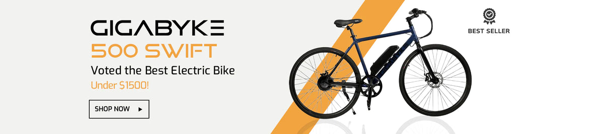 Click here to see the 500w GigaByke Swift Electric Bike - Voted the best electric bike under $1500. 