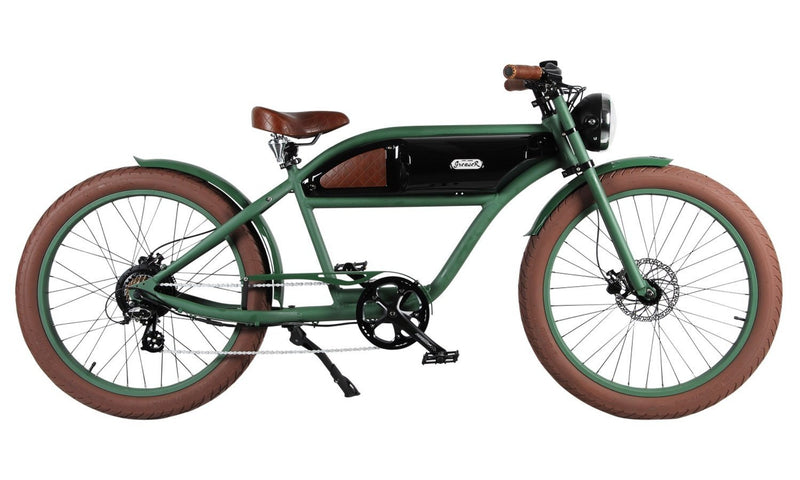 Michael Blast 350/500W T4B - Greaser Cafe Style green/black bicycle side