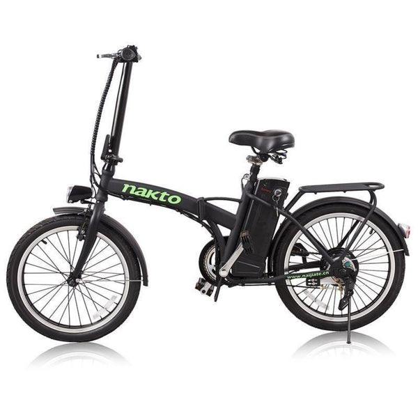 Nakto 250W Fashion Foldable City Black - black bicycle side