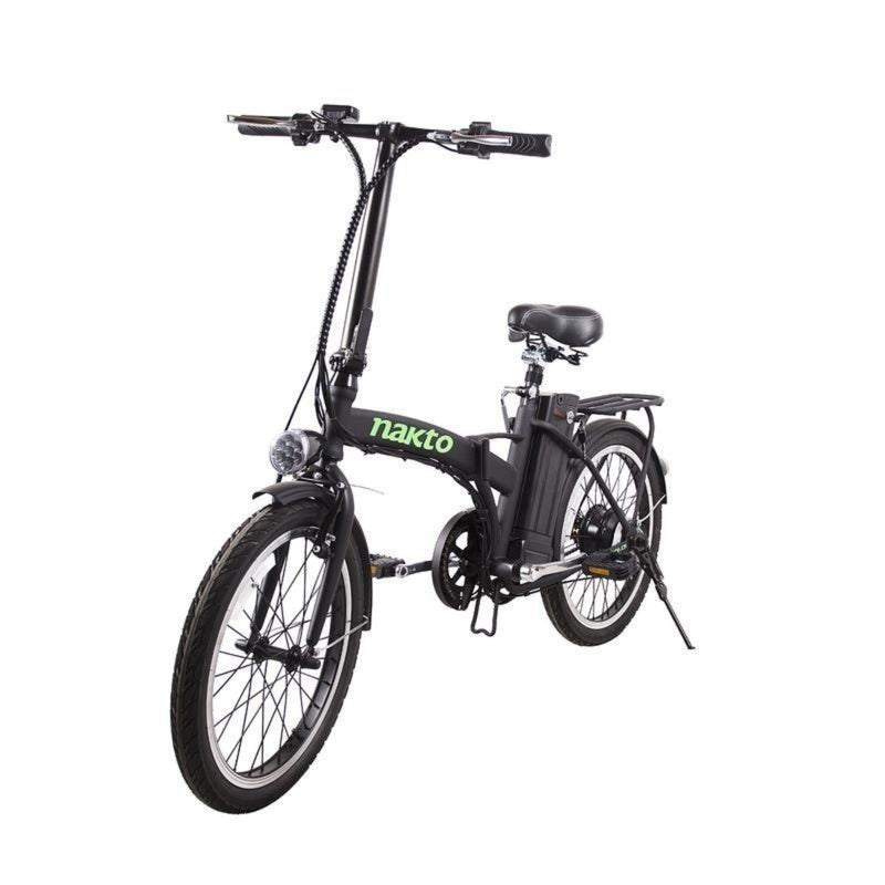 Nakto 250W Fashion Foldable City Black - black bicycle front