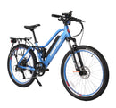 X-Treme 500W Sedona Step-Through Frame Mountain blue bicycle front