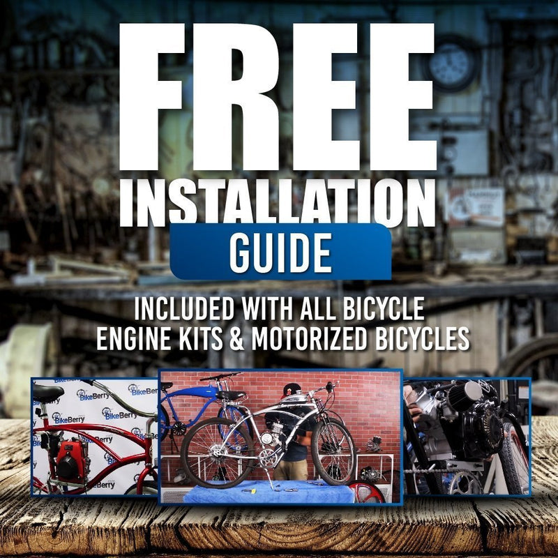 66/80cc Mega Motors Silver Bicycle Engine Kit- 2 Stroke - installation guide