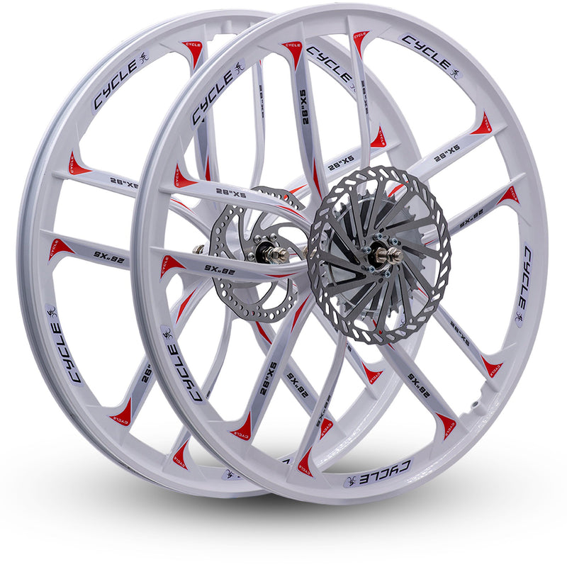 BBR Tuning Heavy Duty 10 Spoke Mag Wheel Set - White Wheel Set