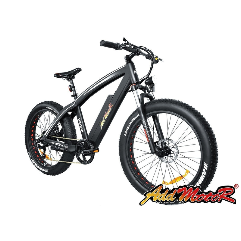 AddMotor 750W Motan M-560 P7 Sport Fat Tire black bicycle front