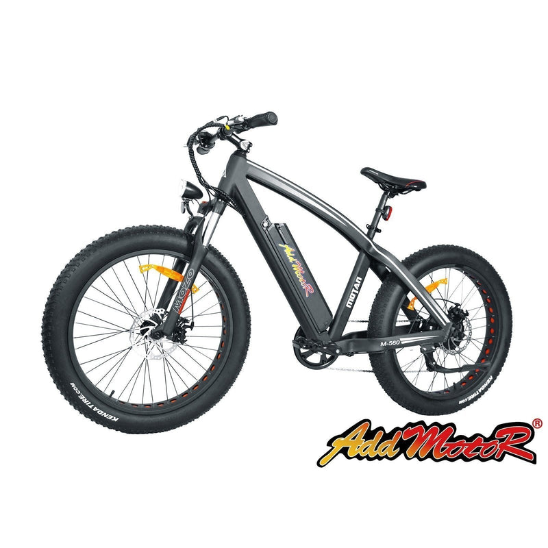 AddMotor 750W Motan M-560 P7 Sport Fat Tire black bicycle side