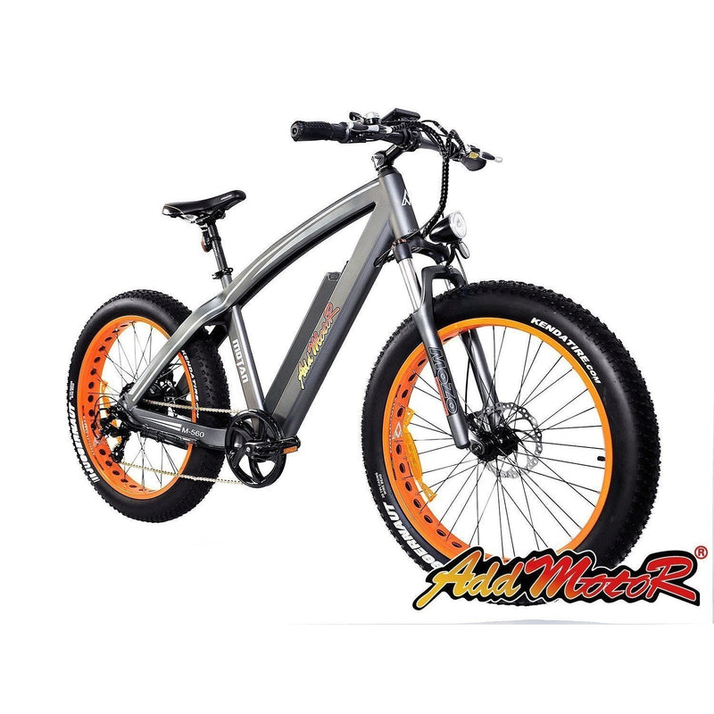 AddMotor 750W Motan M-560 P7 Sport Fat Tire orange rim bicycle front