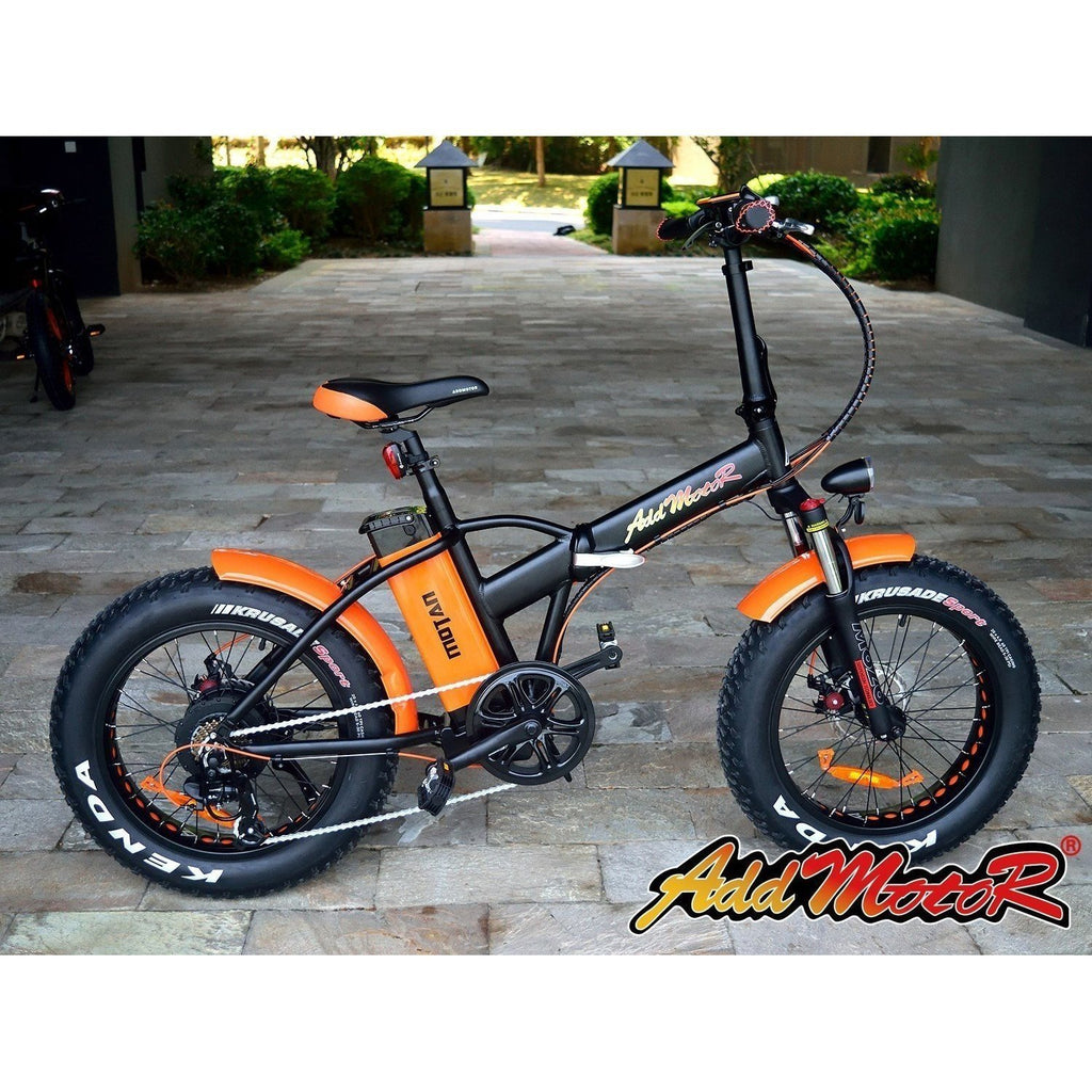 addmotor motan electric bicycle AddMotor 500W Motan M-150 Folding Fat Tire Electric Bike