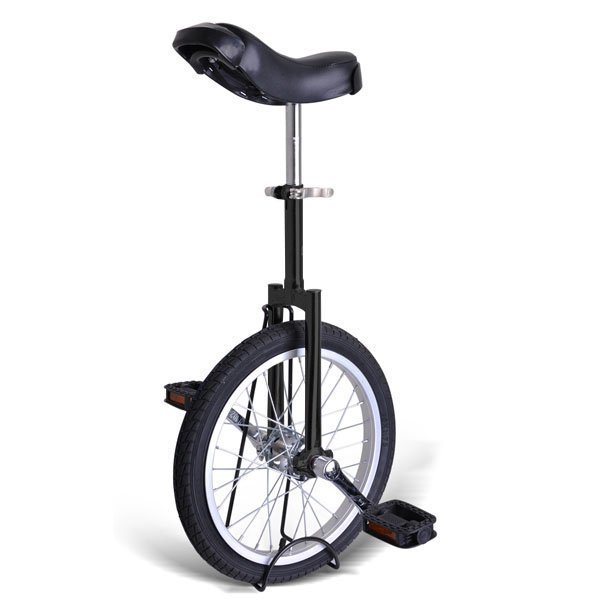 Gorilla 16 Inch Wheel Unicycle - black side