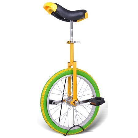Gorilla 18 Inch Wheel Unicycle - lemon side