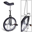 Gorilla 18 Inch Wheel Unicycle - black with stand