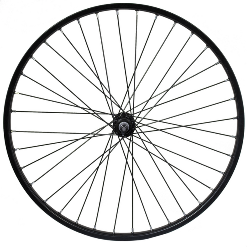 HD Wheels Black Front Non-Disc Brake Ready Side