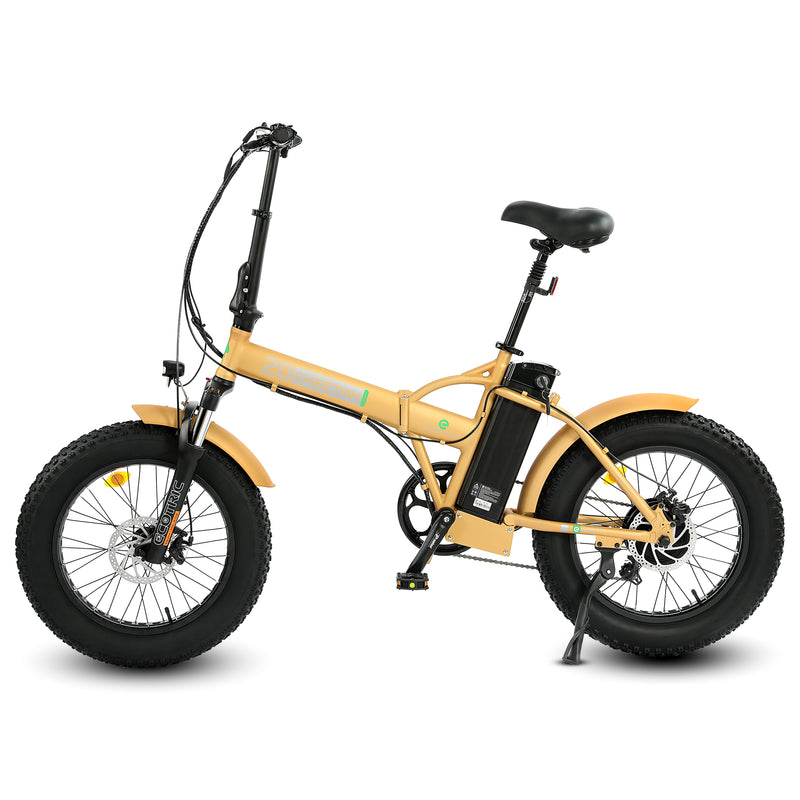 Ecotric 500W 20" Fat Portable and Folding Electric Bike