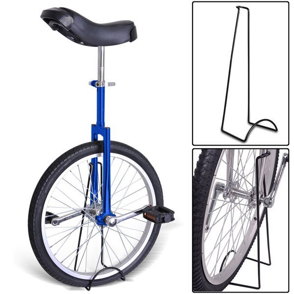 Gorilla 20 Inch Wheel Unicycle - blue with stand