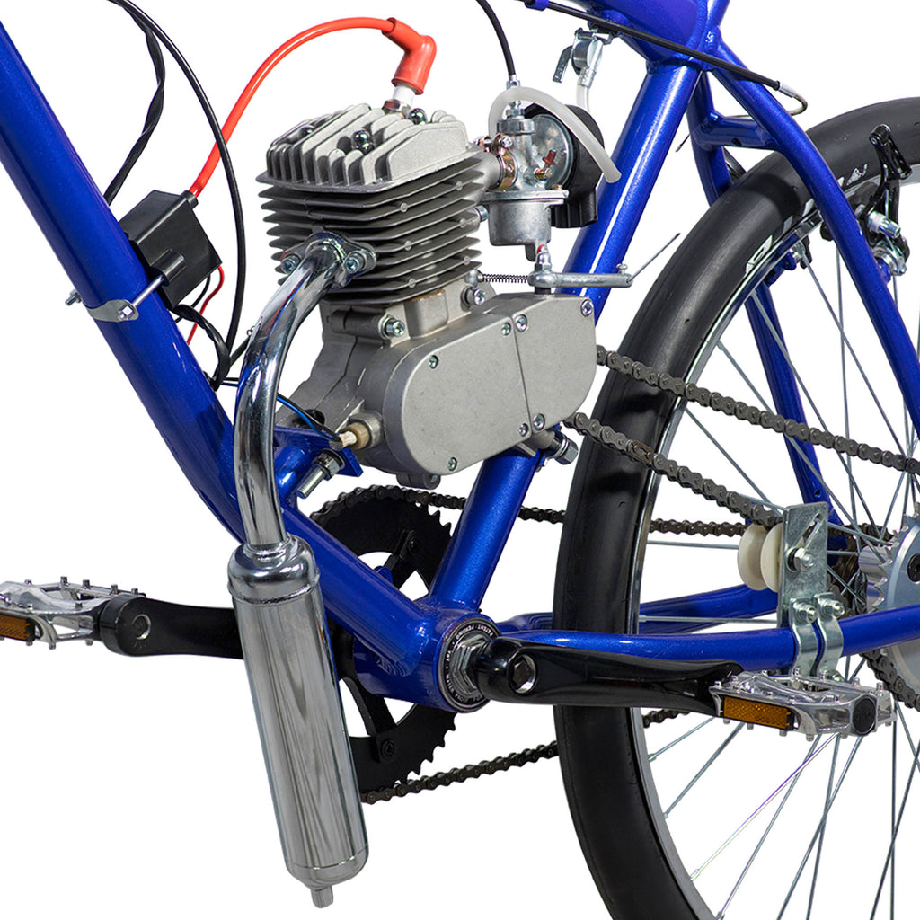 Motorized Bicycle Engine Chrome Exhaust Muffler BikeBerry