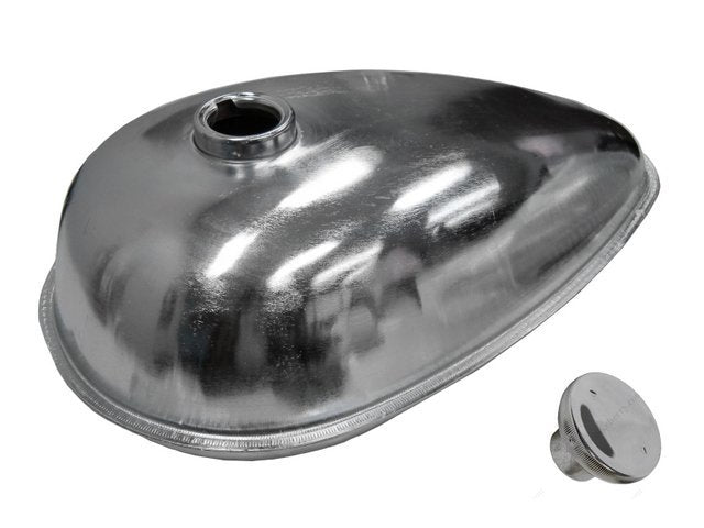 3.5 Liter Brushed Aluminum Finish Gas Tank - top