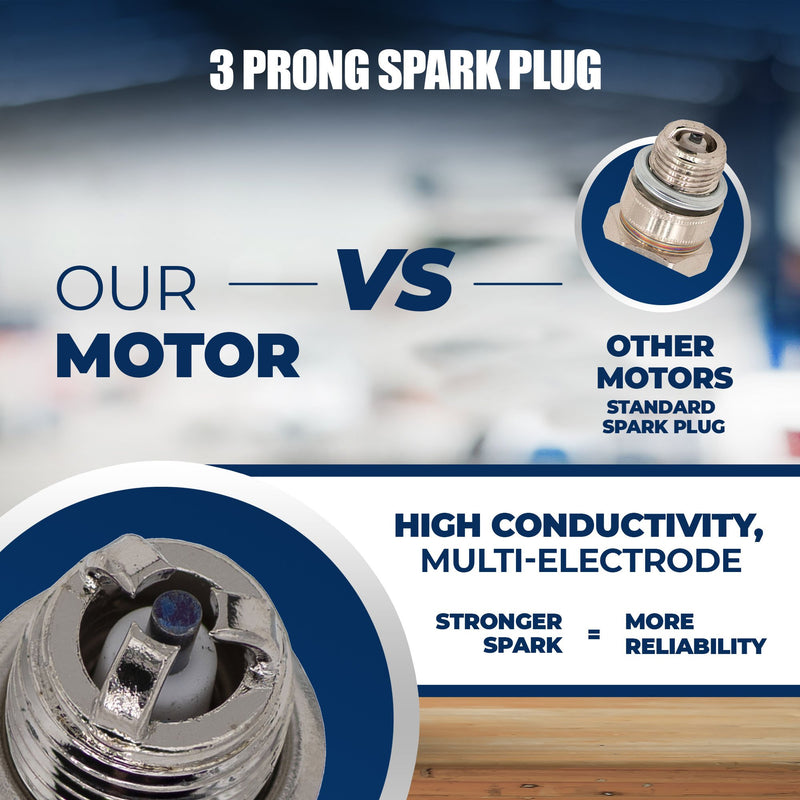 Switz Cruz + BBR Tuning 2-Stroke Stage 4 Performance Engine - 3 Prong Spark Plug