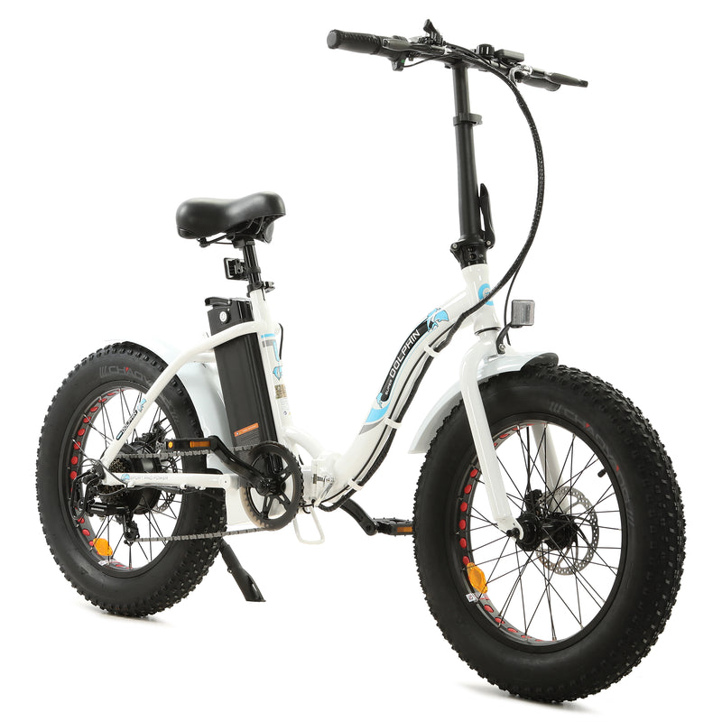 Ecotric 500W Dolphin Folding Fat Tire Electric Bike